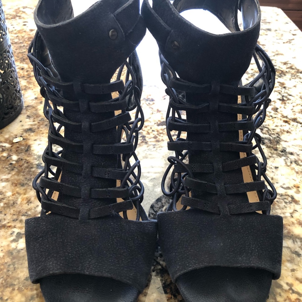 Vince Camuto suede cage shoes - sandals